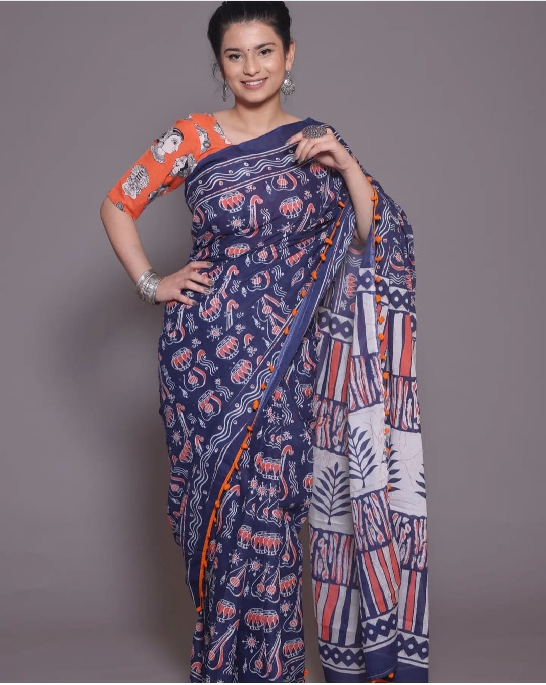 VK 4121 Cotton Printed Daily Wear Sarees Catalog